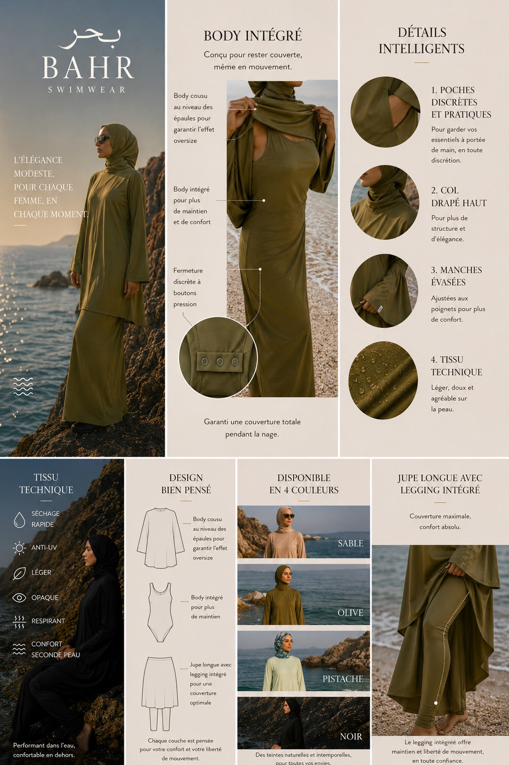 Burkini - Elissa - Black